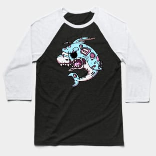 Zombie Shark Baseball T-Shirt